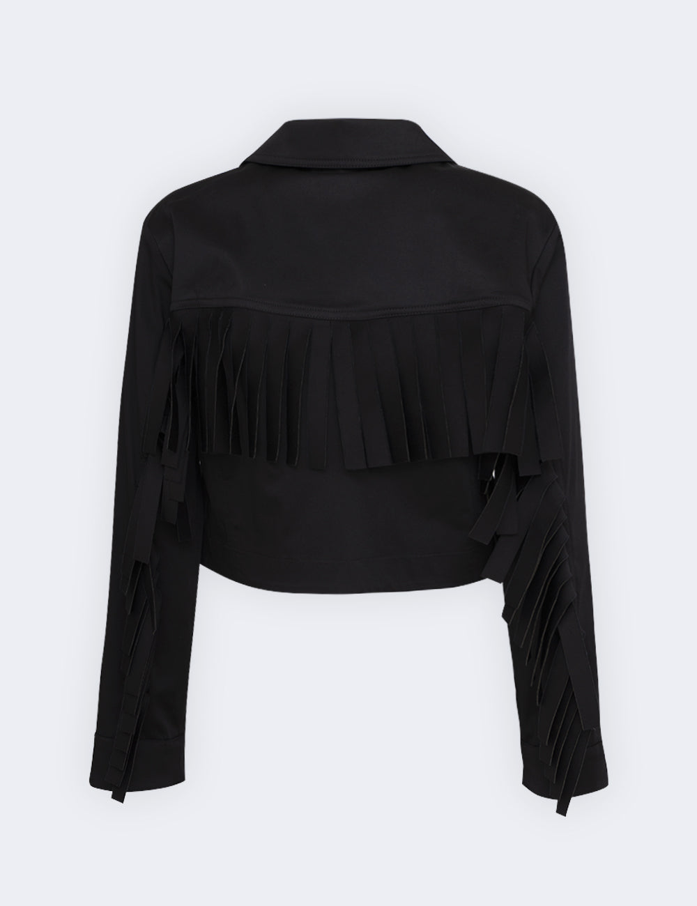 Jijil Giacca crop con frange Offerte