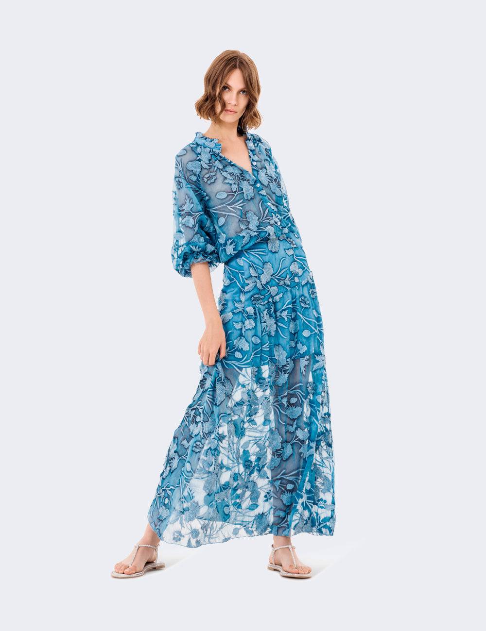 Jijil Camicia crop ricamata Vendita Economica