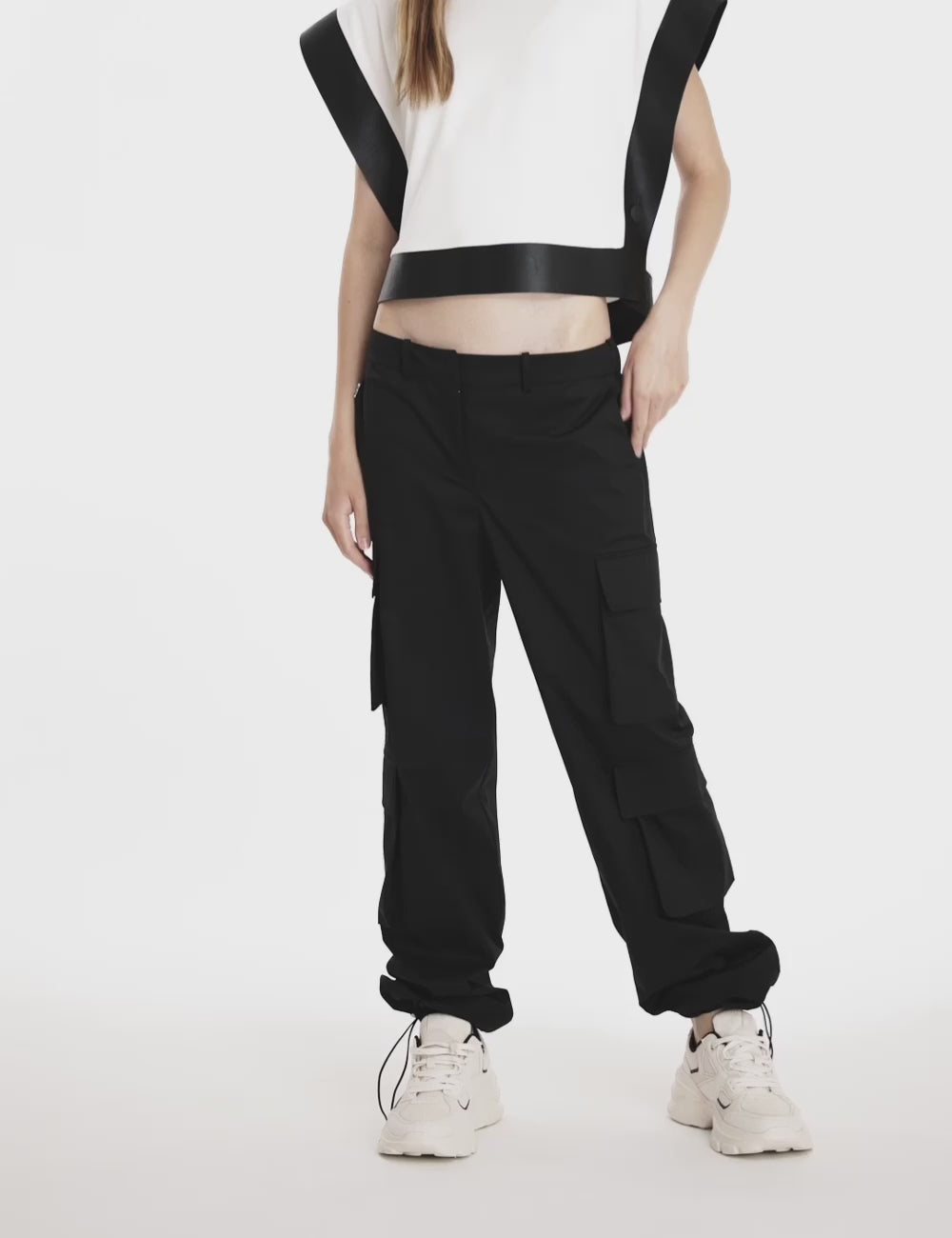 Jijil Pantalone cargo in cotone Moda