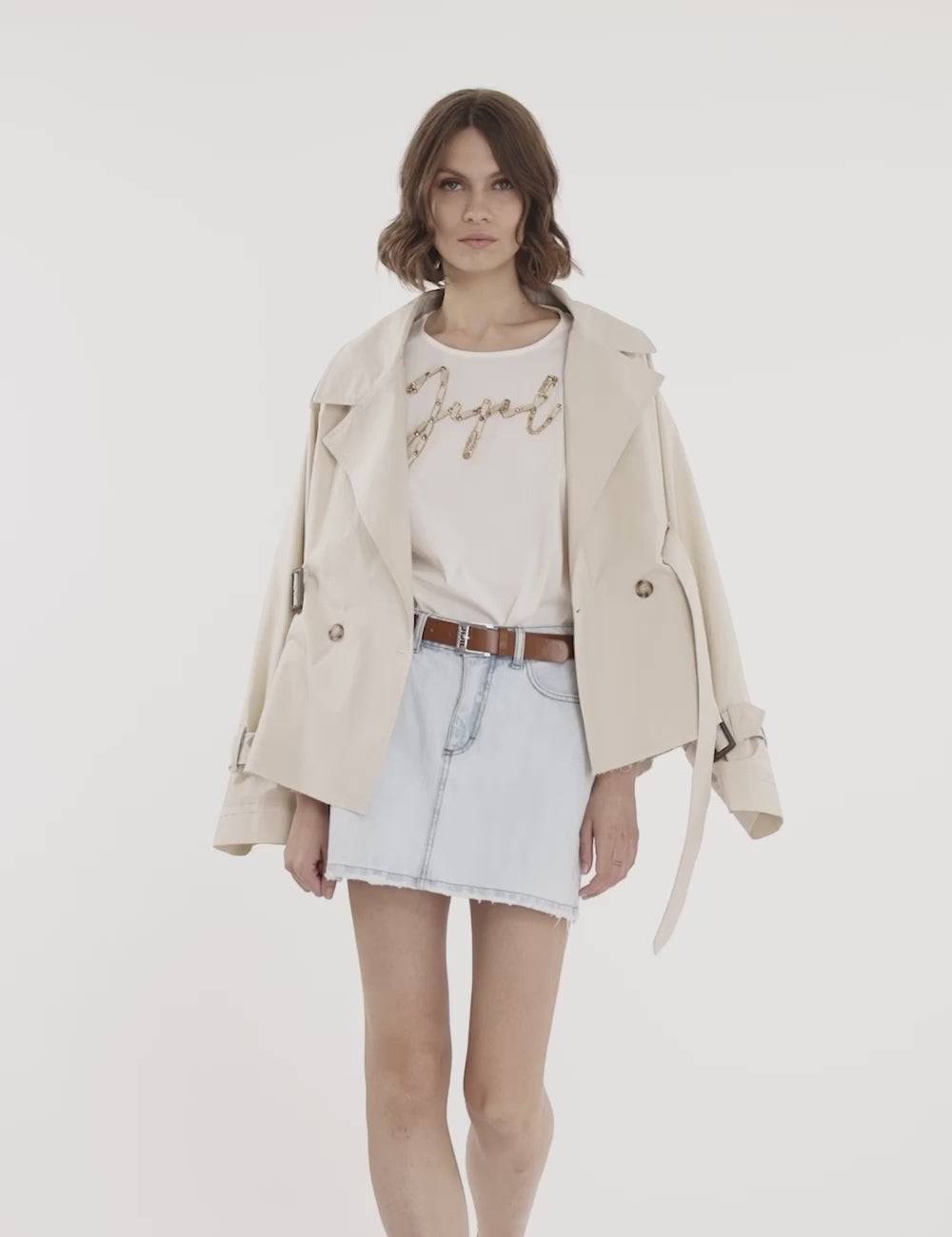 Jijil Giacca modello trench Saldi