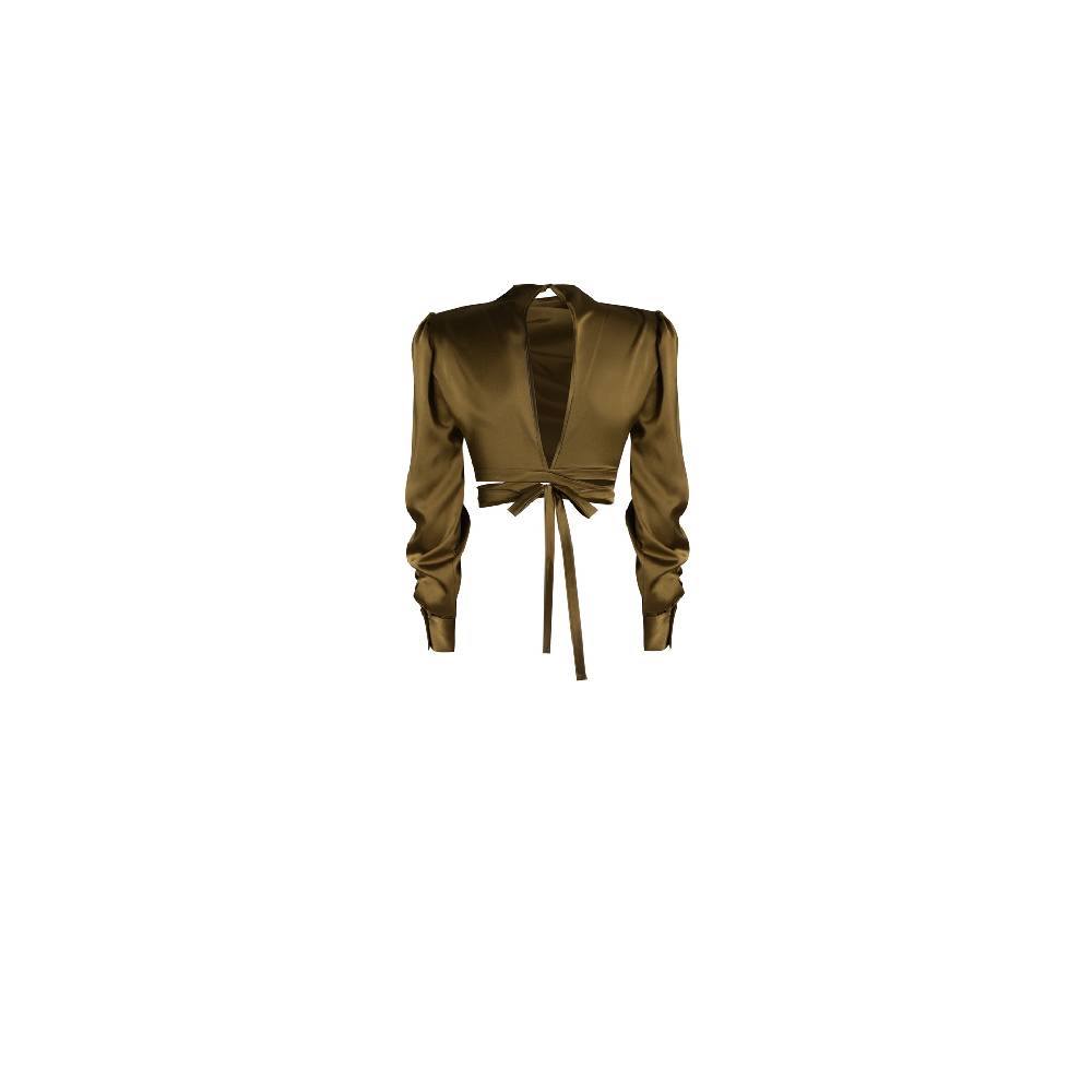 Nineminutes IMNOTPERFECT – THE DALIA TOP DOUBLE OLIVE Negozio