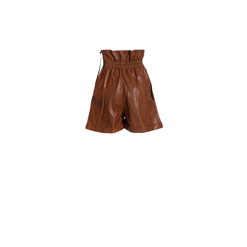 Nineminutes SS20 – THE PENCE SHORT LEATHER CUOIO Vendita Economica