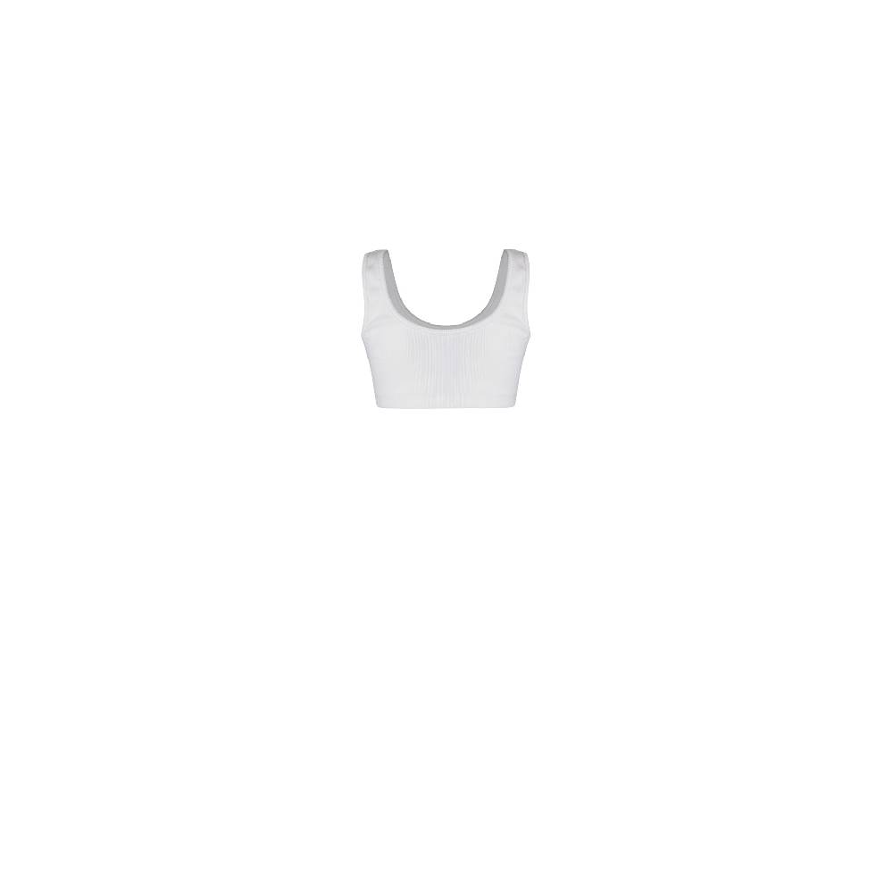 Nineminutes REVERSIBLE – THE TANK CROP COTTON WHITE Promozione