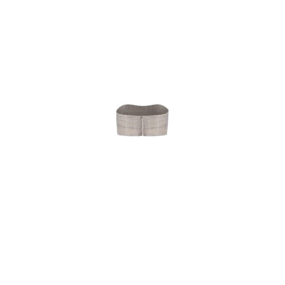 Nineminutes REVERSIBLE – THE LUCY CROP TOP GOLD LINEN Presa