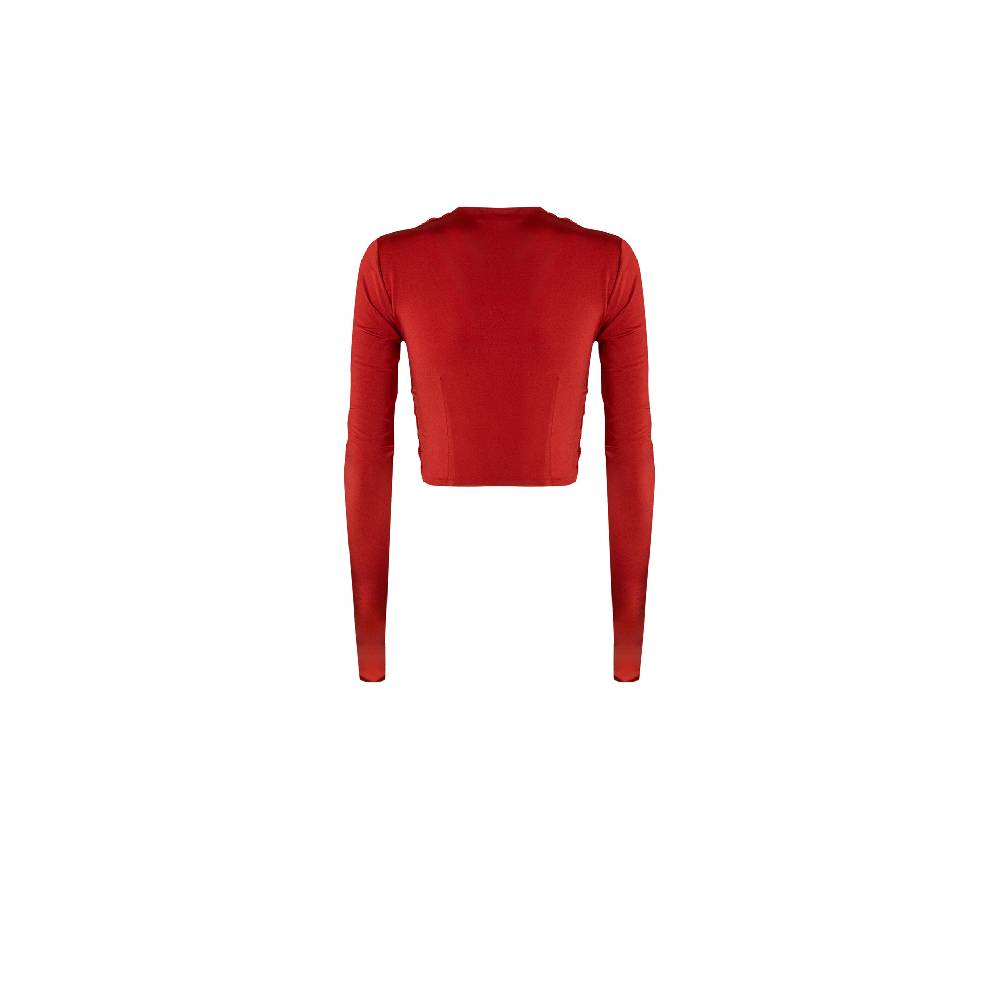 Nineminutes REVERSIBLE – THE RAFFAELLA TOP LYCRA ORANGE Vendite Flash