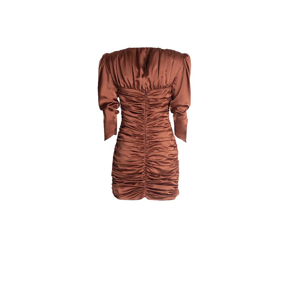 Nineminutes FW22.23 – THE PAOLINA DRESS BRONZE Spedizione Gratuita