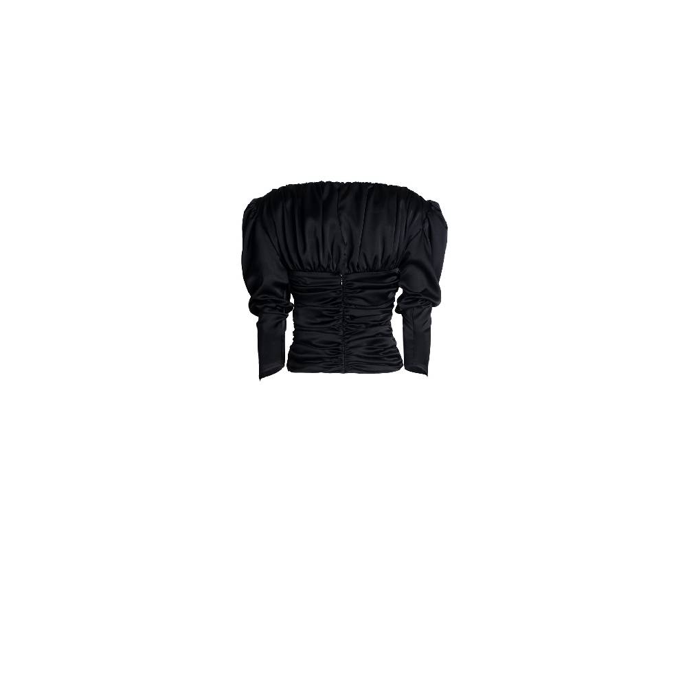 Nineminutes FW22.23 – THE PAOLINA TOP BLACK Vendita Economica