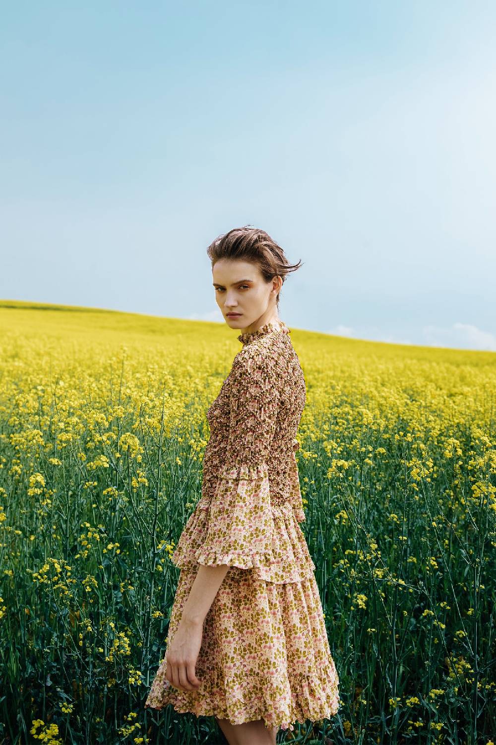 ﻿Kristina Ti GINEVRA - Ruffle dress Poem Economico