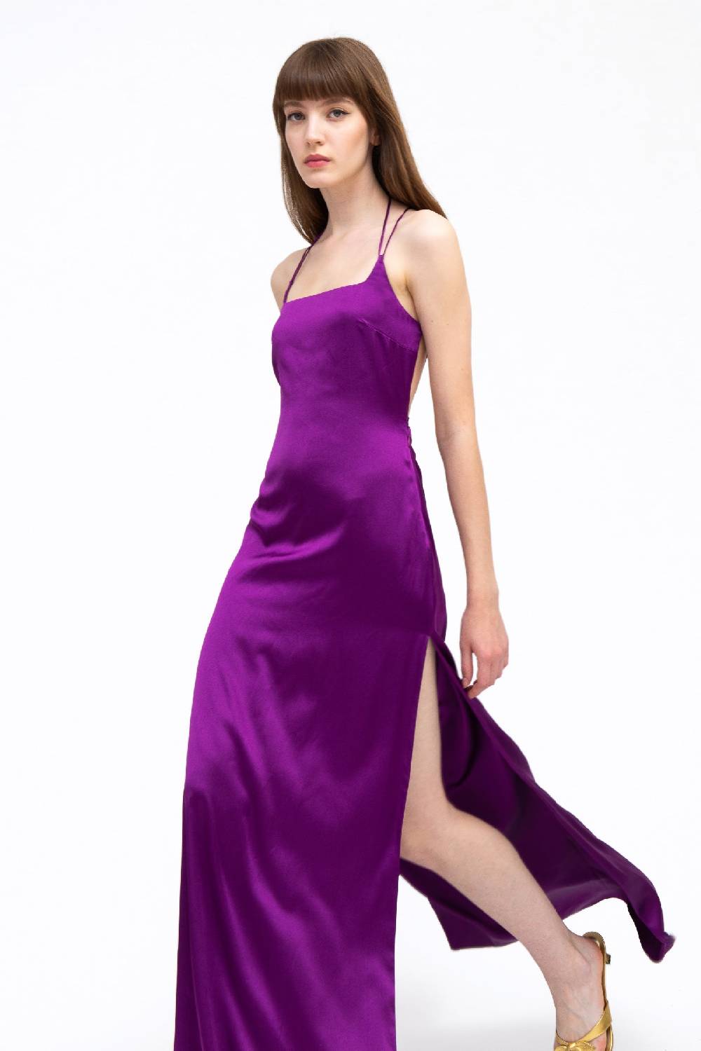 Kristina Ti VIOLANTE - Long silk dress Negozio
