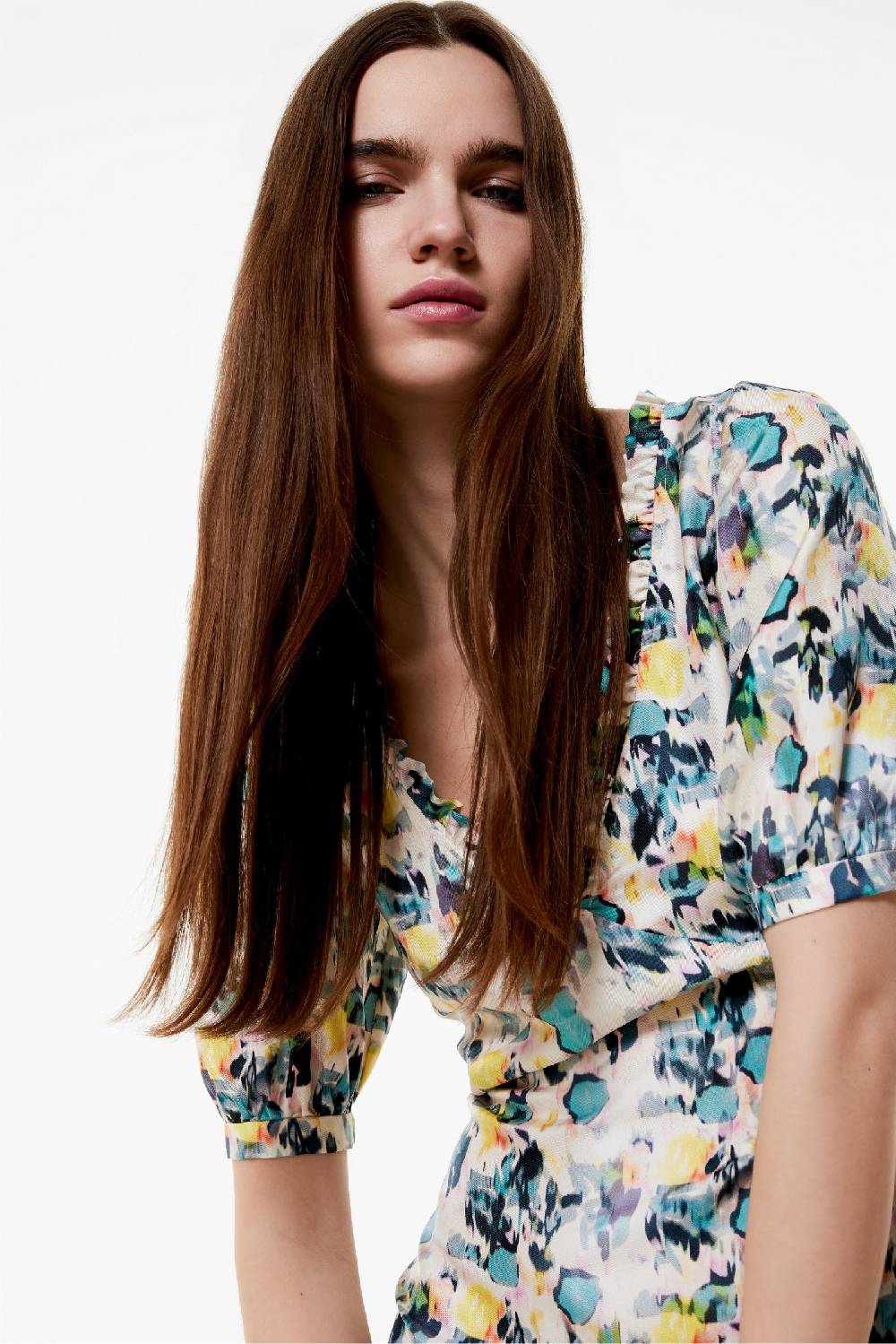 Kristina Ti MATILDA - Silk dress Watercolor Italy