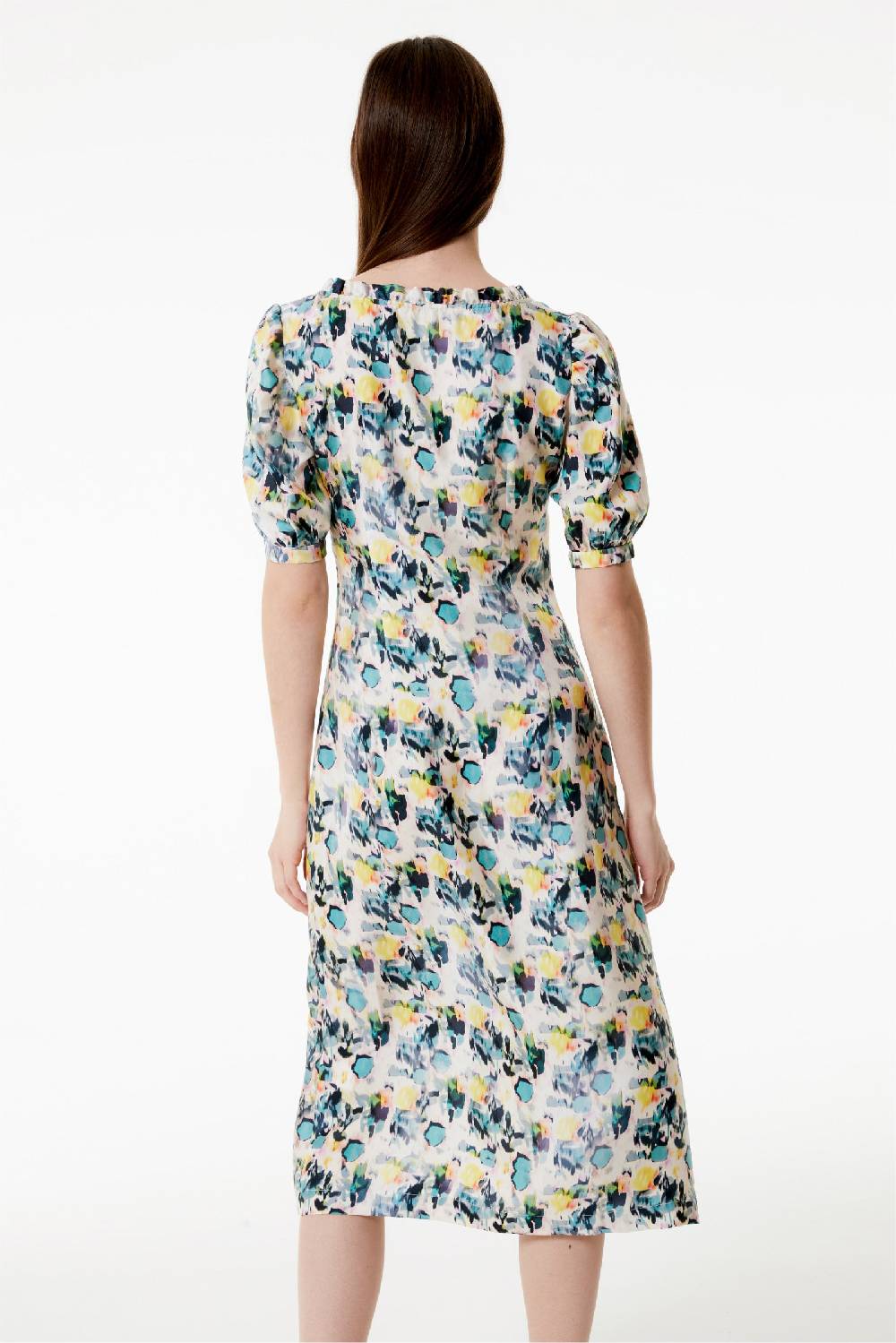 Kristina Ti MATILDA - Silk dress Watercolor Italy