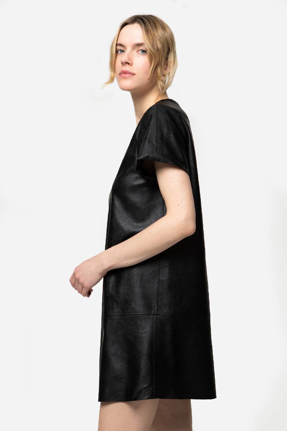 Kristina Ti JAMAICA - Eco-leather mini dress In Linea
