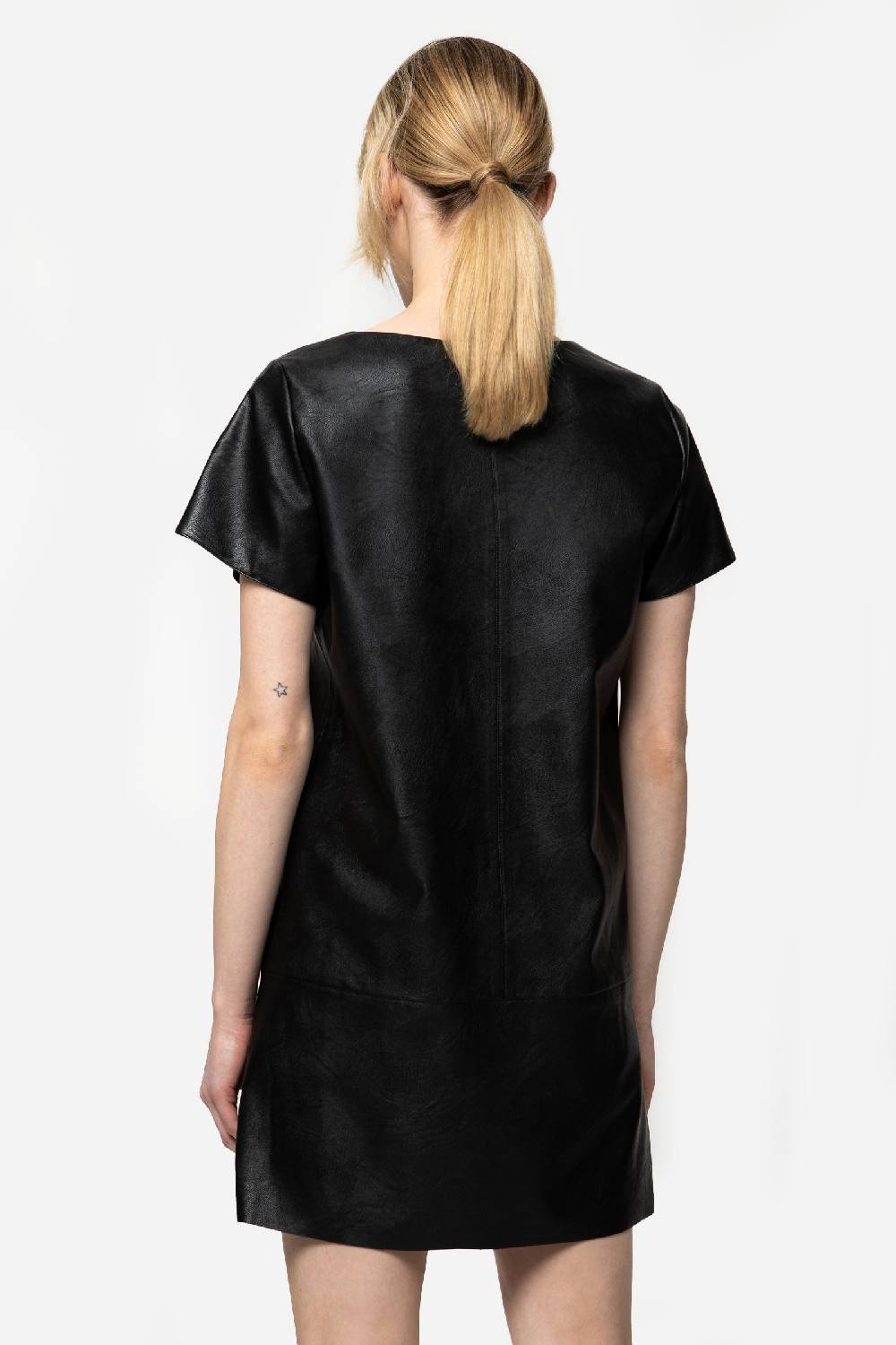 Kristina Ti JAMAICA - Eco-leather mini dress In Linea
