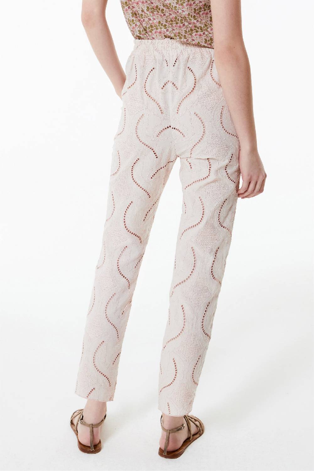 Kristina Ti MARLENE - Cotton trousers Innocence Promozione