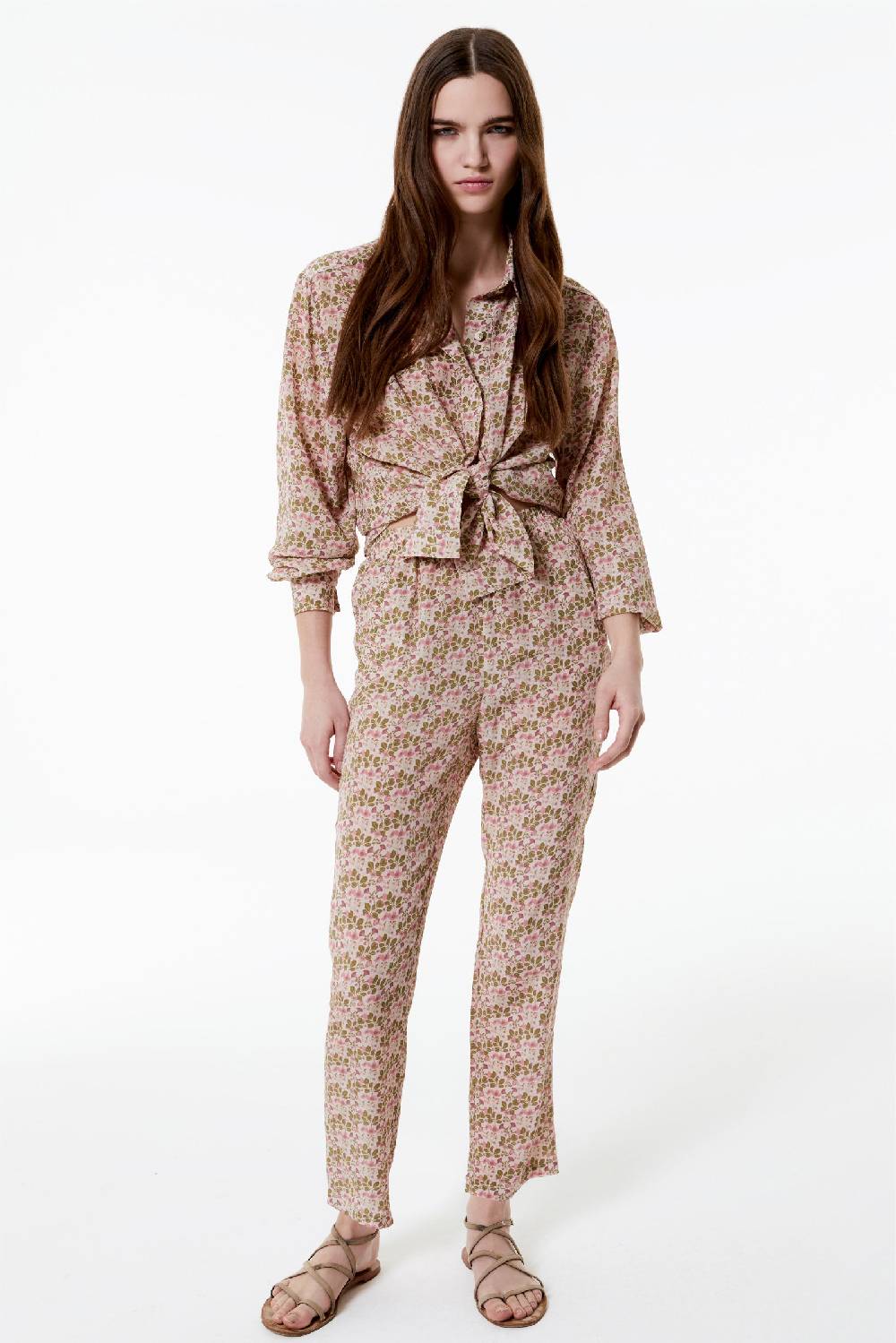 Kristina Ti JULIE - Silk trousers Poem Promozione Limitata