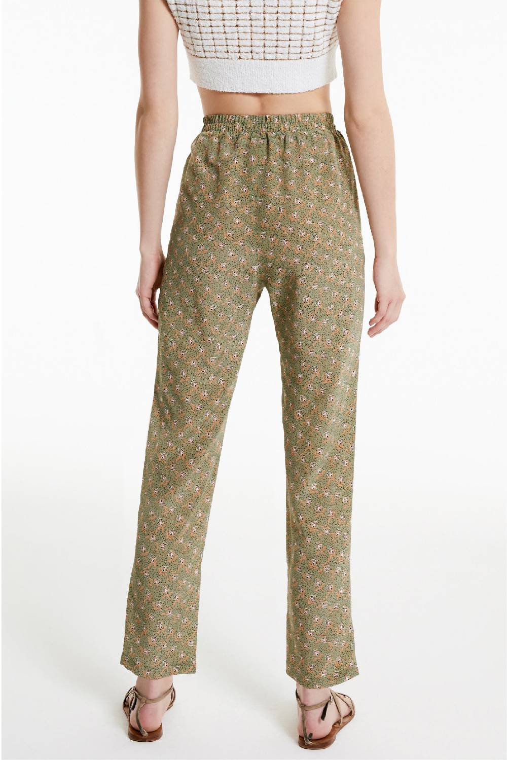 Kristina Ti DANIELA - Silk trousers Woods Shopping Online