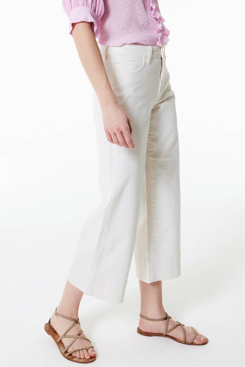 Kristina Ti TEA - Jeans cropped flare Presa