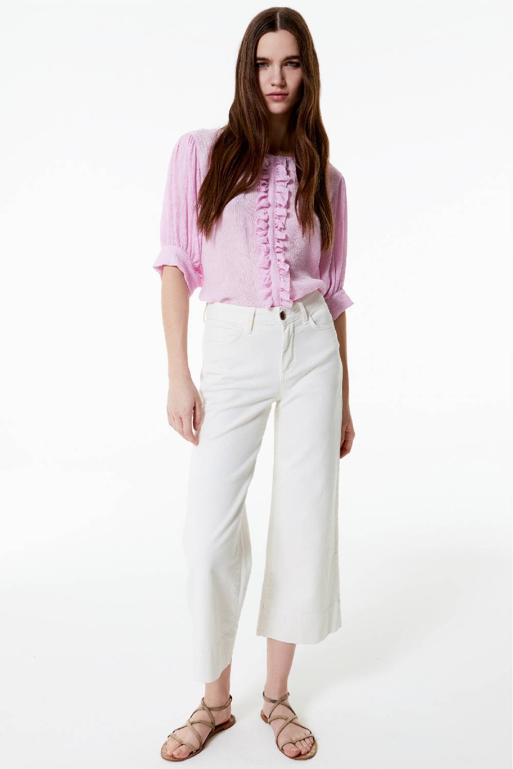 Kristina Ti TEA - Jeans cropped flare Presa