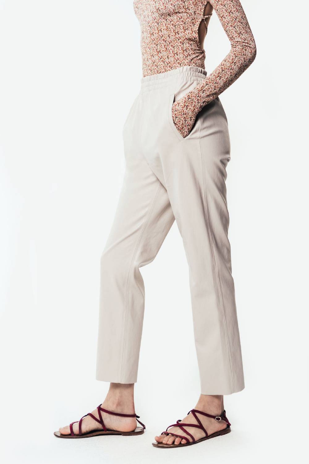 Kristina Ti BIANCA - Eco-leather joggers Economico