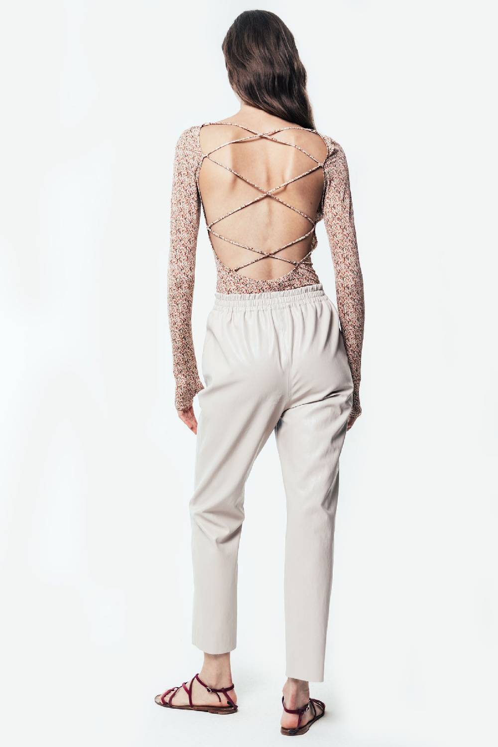 Kristina Ti BIANCA - Eco-leather joggers Economico