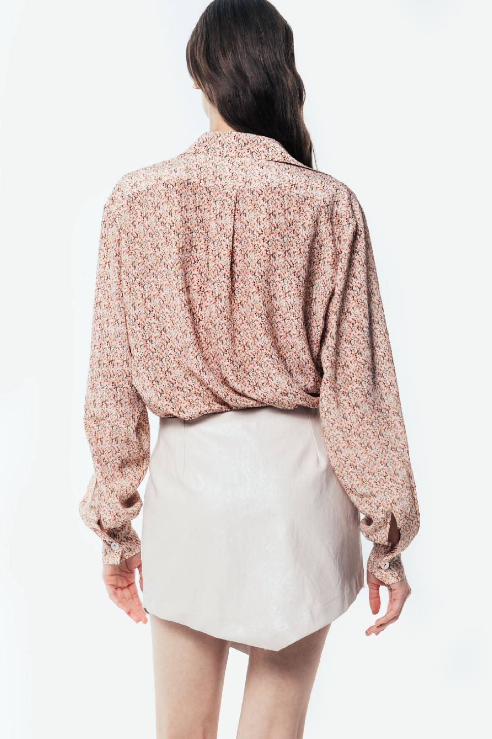 Kristina Ti CAMELIA - Eco-leather miniskirt Outlet