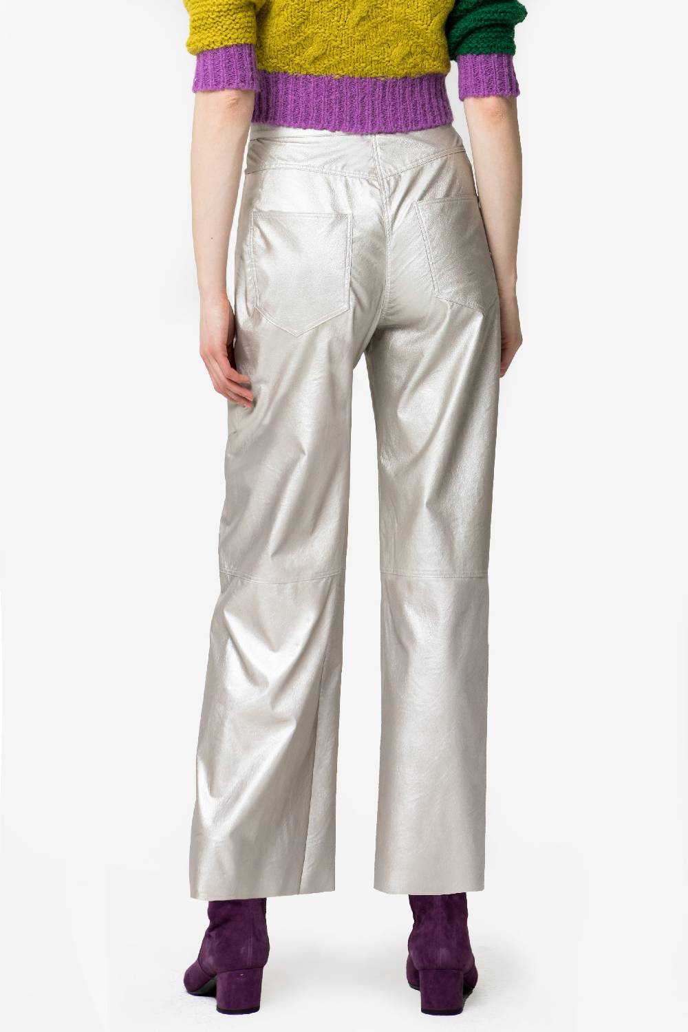 Kristina Ti MARY – Faux leather cargo trousers Vendite Flash