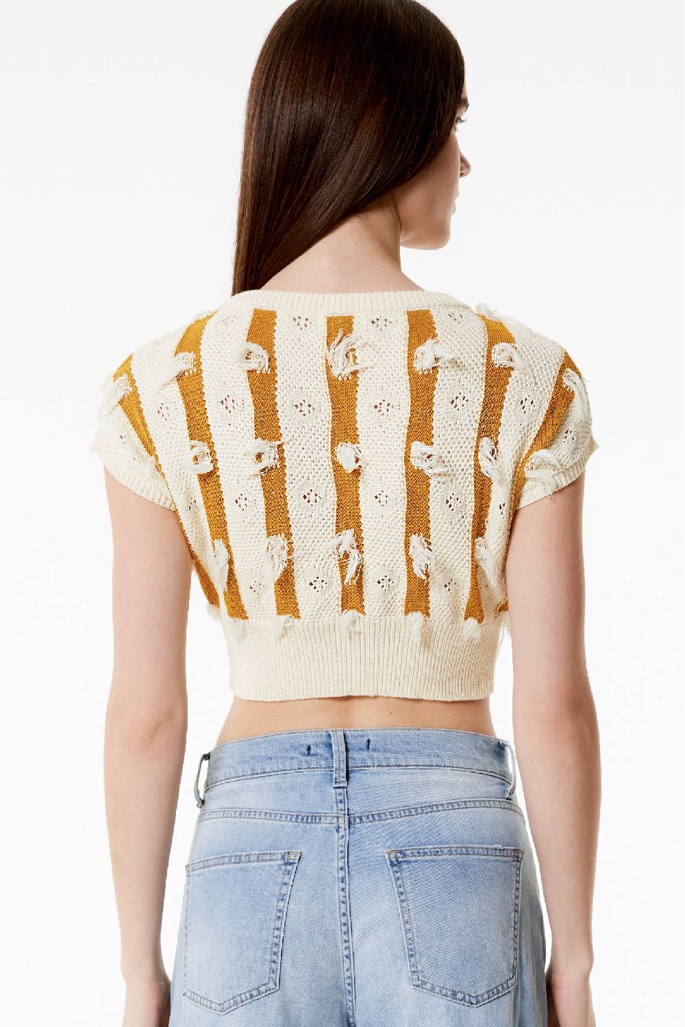 Kristina Ti ALMA - Knitted crop top Fringe 2025