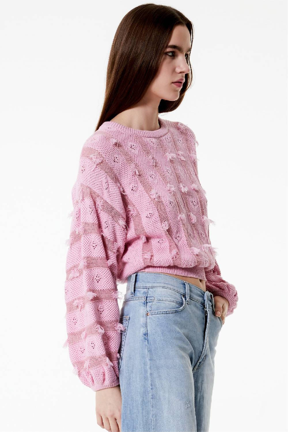 Kristina Ti BELLA - Knitted sweater Fringe In Linea