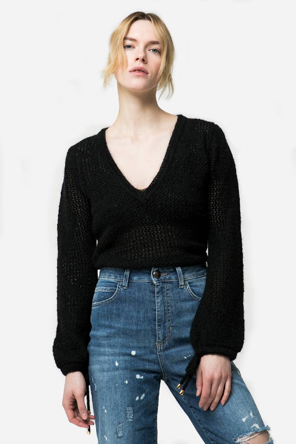 Kristina Ti SELENE - Monochrome knitted sweater Acquista Ora