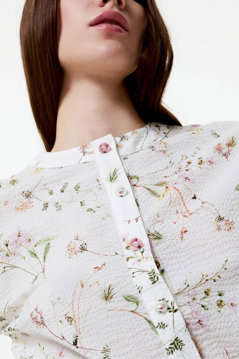 Kristina Ti PAOLA - Round neck blouse Purity In Vendita