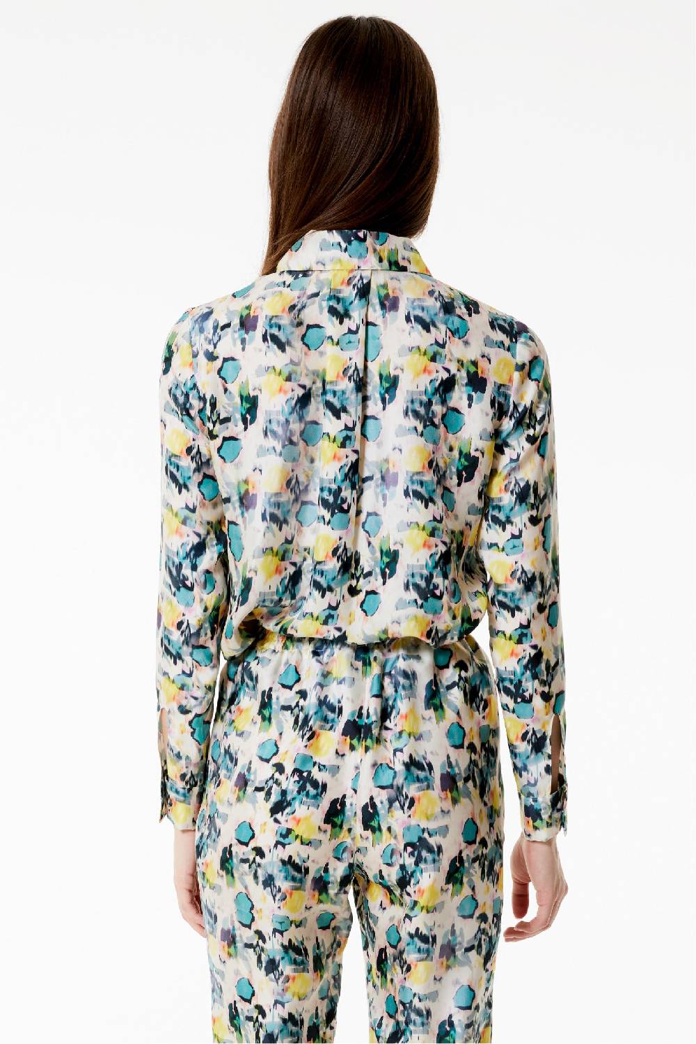 Kristina Ti OTTAVIA - Silk shirt Watercolor Hotsell