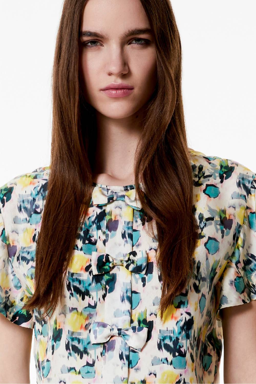 Kristina Ti PAULA - Silk blouse Watercolor Vendita Calda
