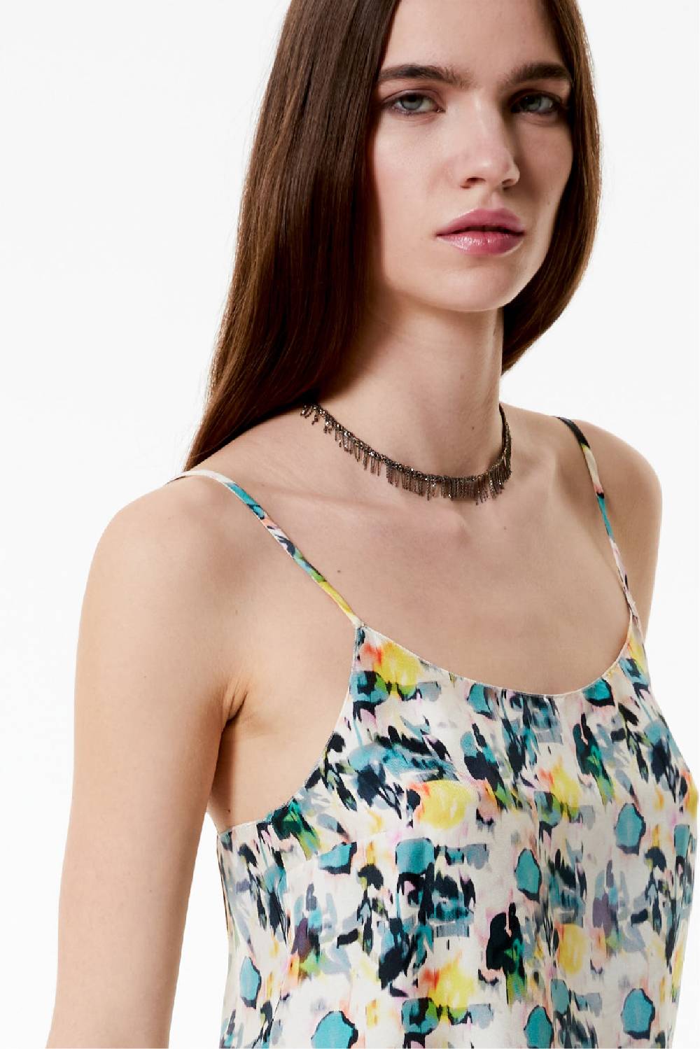 Kristina Ti GEORGIA - Silk top Watercolor Saldi Di Fabbrica