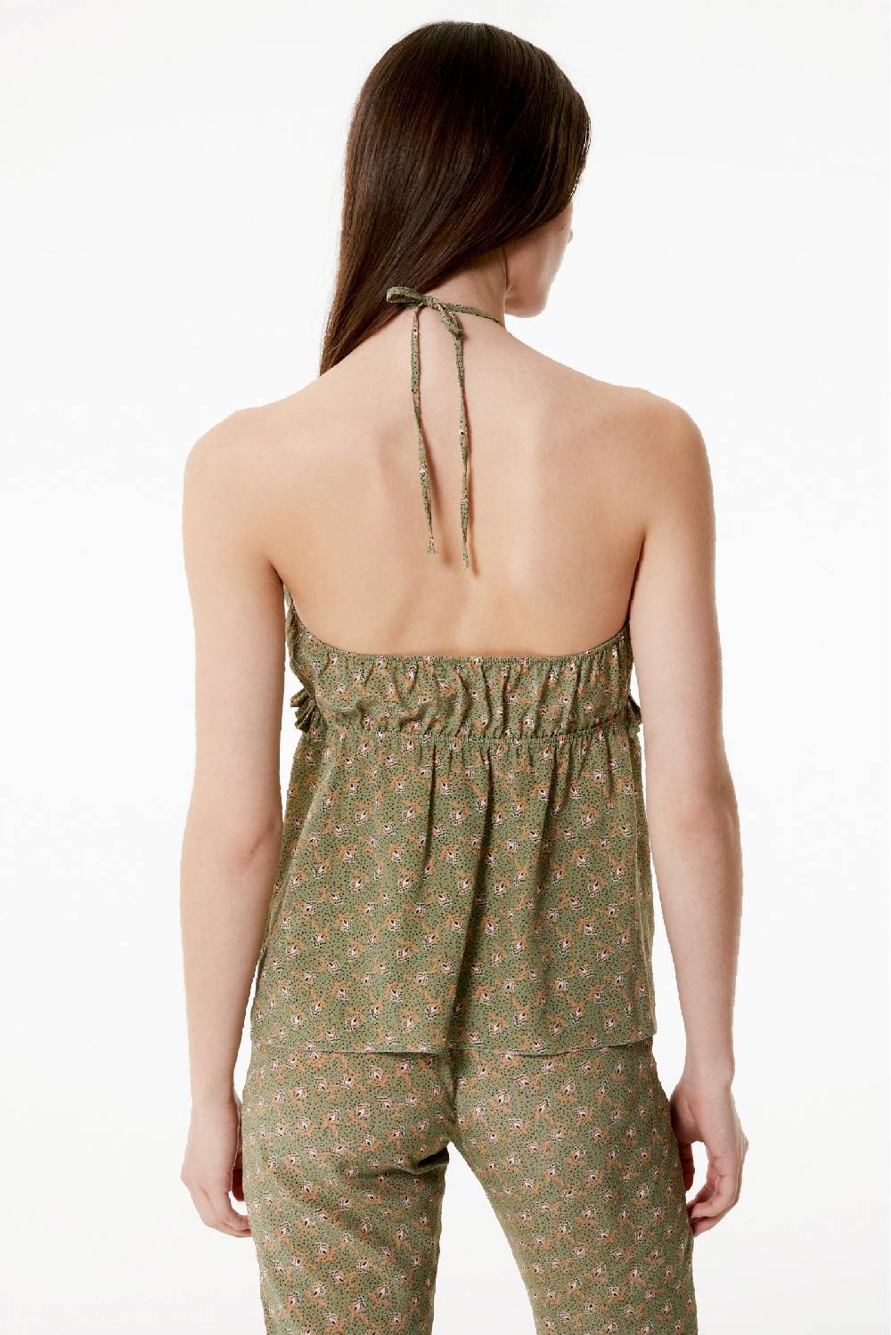 Kristina Ti LUCY - Lace-up top Woods Promozione