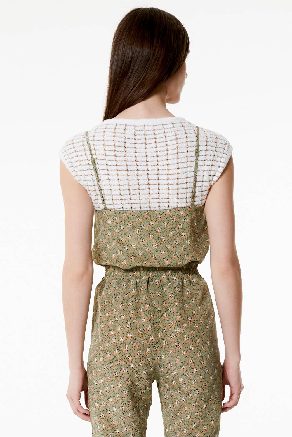 Kristina Ti CLOE - Silk top Woods Spedizione Gratuita