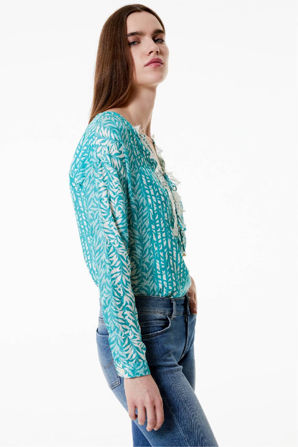 Kristina Ti IRMA - Blouse with laces Bamboo Negozi Online