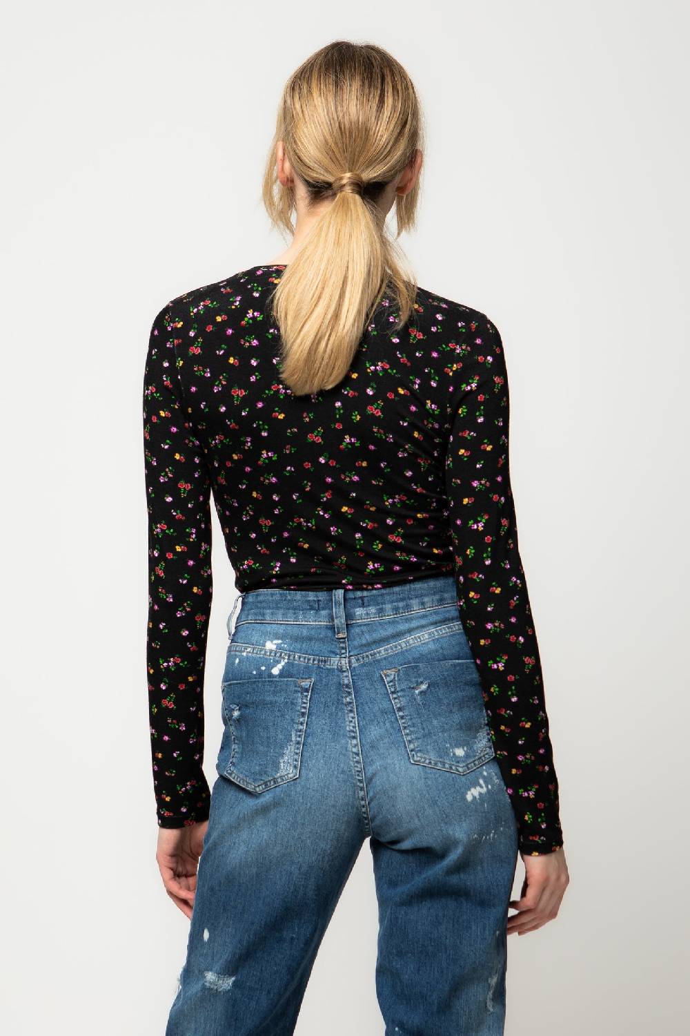 Kristina Ti OLIMPIA - Microflower jersey T-shirt Prezzo Ridotto