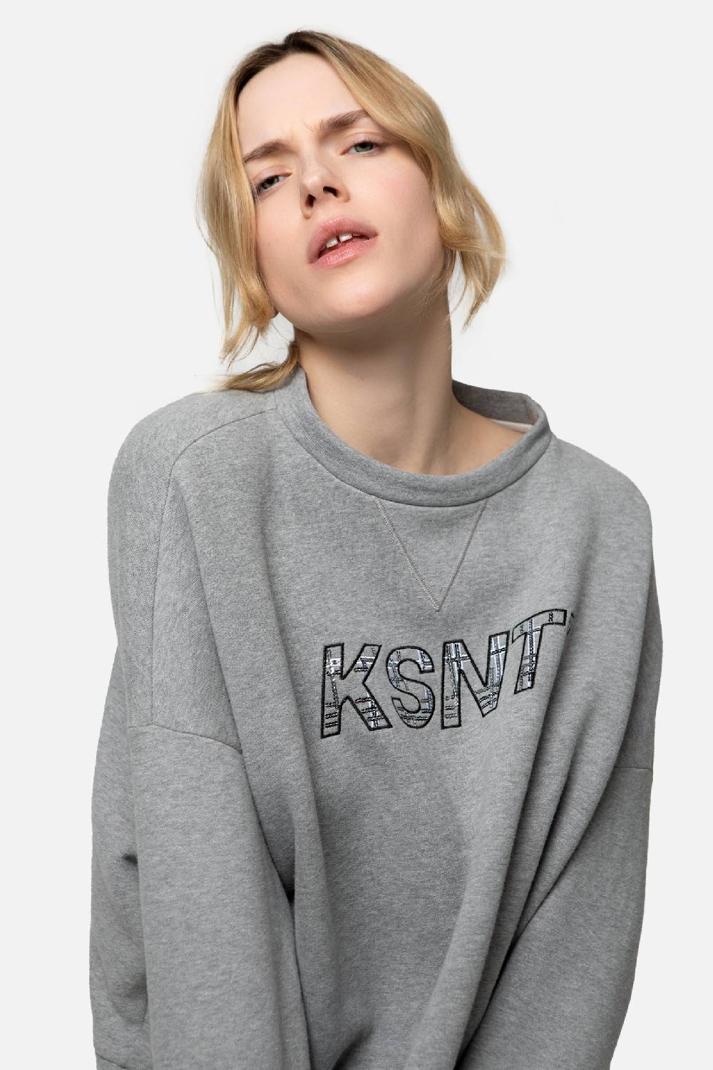 Kristina Ti HARPER - Silver sweatshirt Offerta
