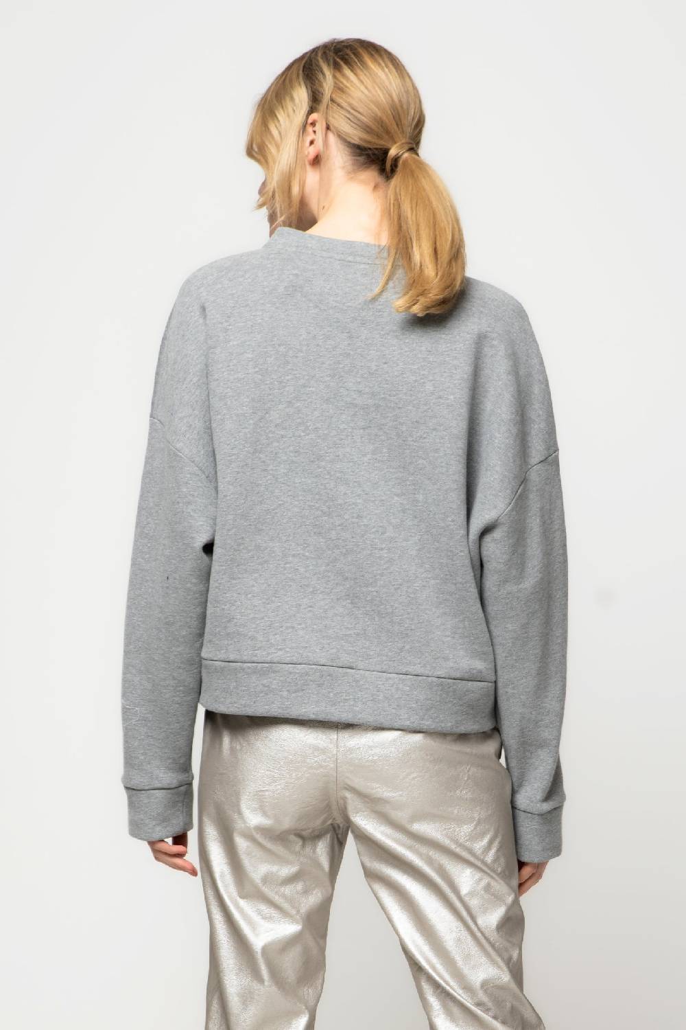 Kristina Ti HARPER - Silver sweatshirt Offerta