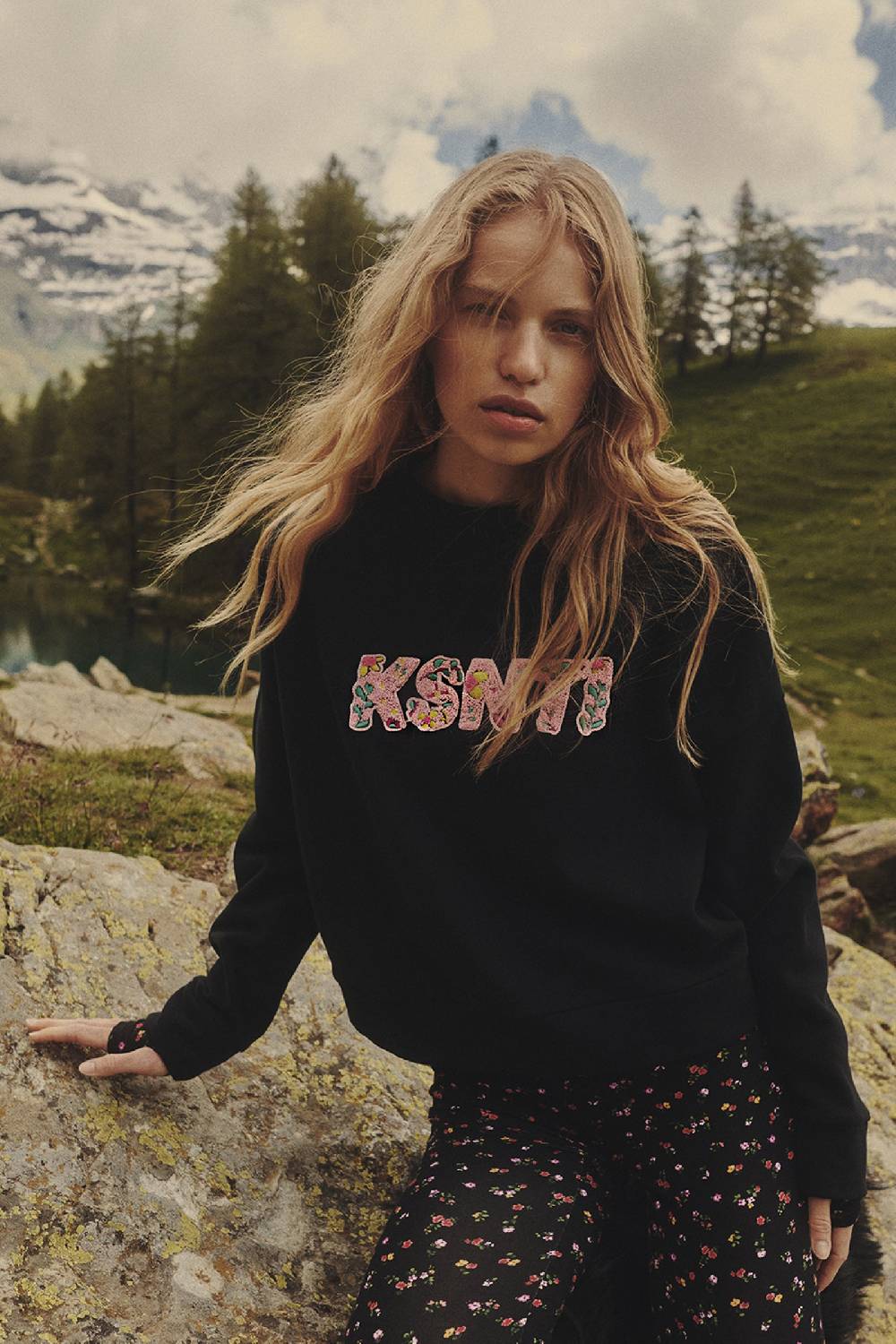 Kristina Ti CECILIA - Sweatshirt flower In Vendita