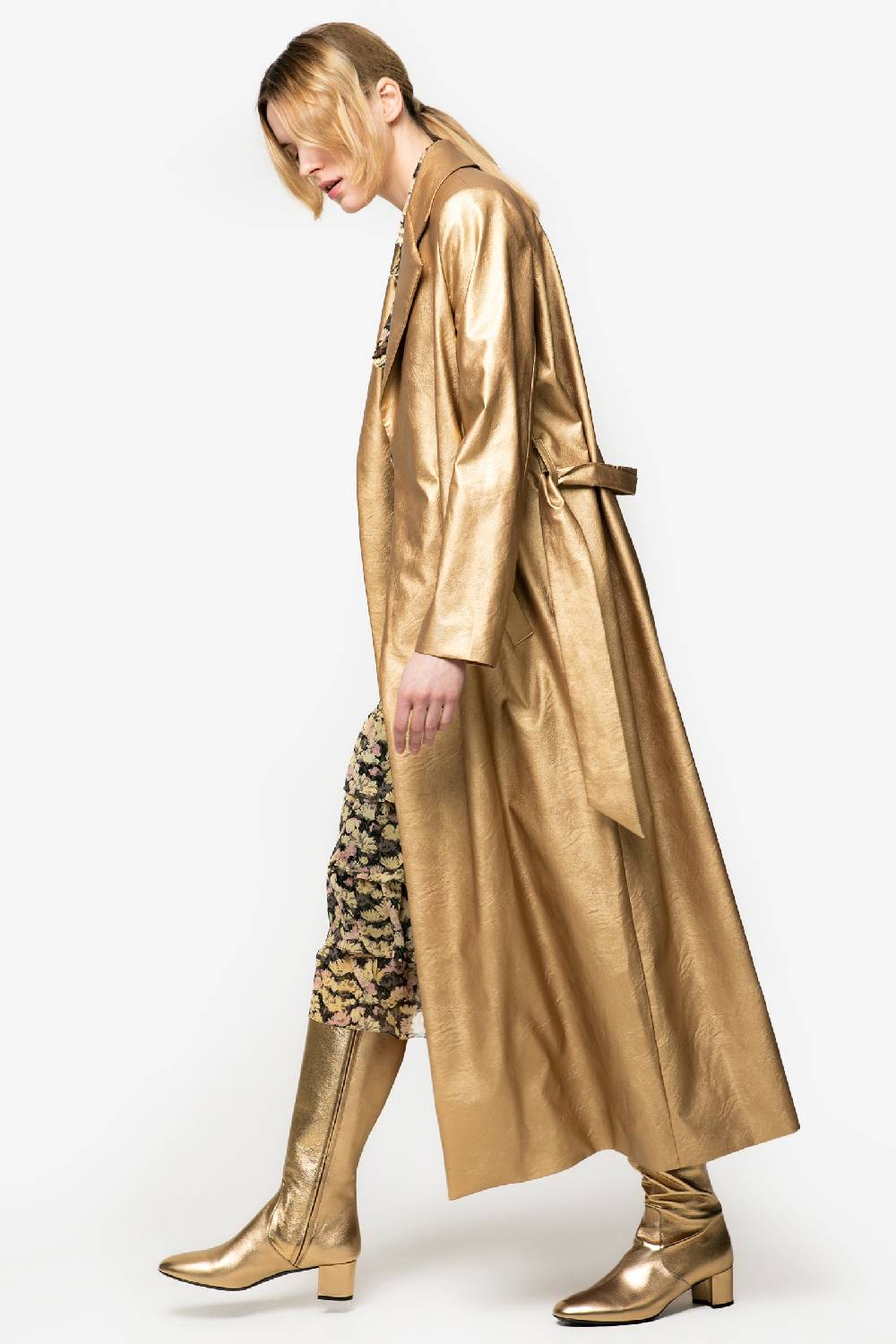 Kristina Ti DORIS - Eccentric faux leather coat Vendita Economica