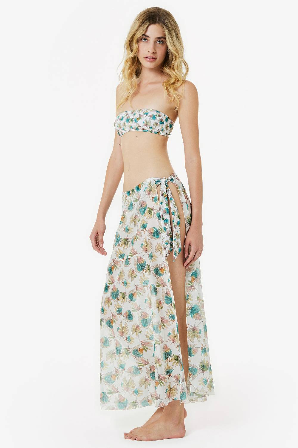 Kristina Ti TULLIA - Pareo skirt Foliage Negozi Online