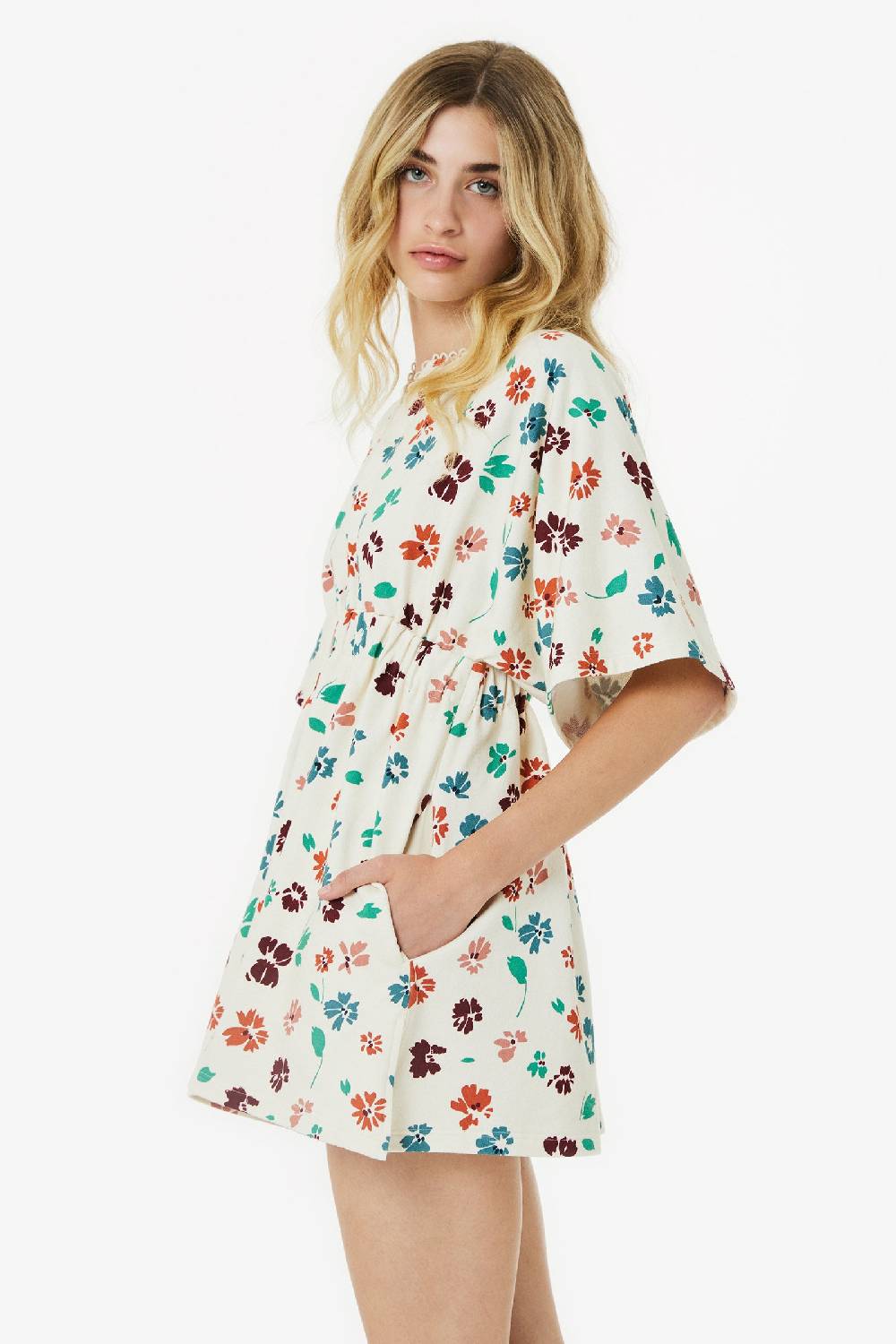 Kristina Ti AZZURRA – Sweatshirt mini dress Flora Convenienza