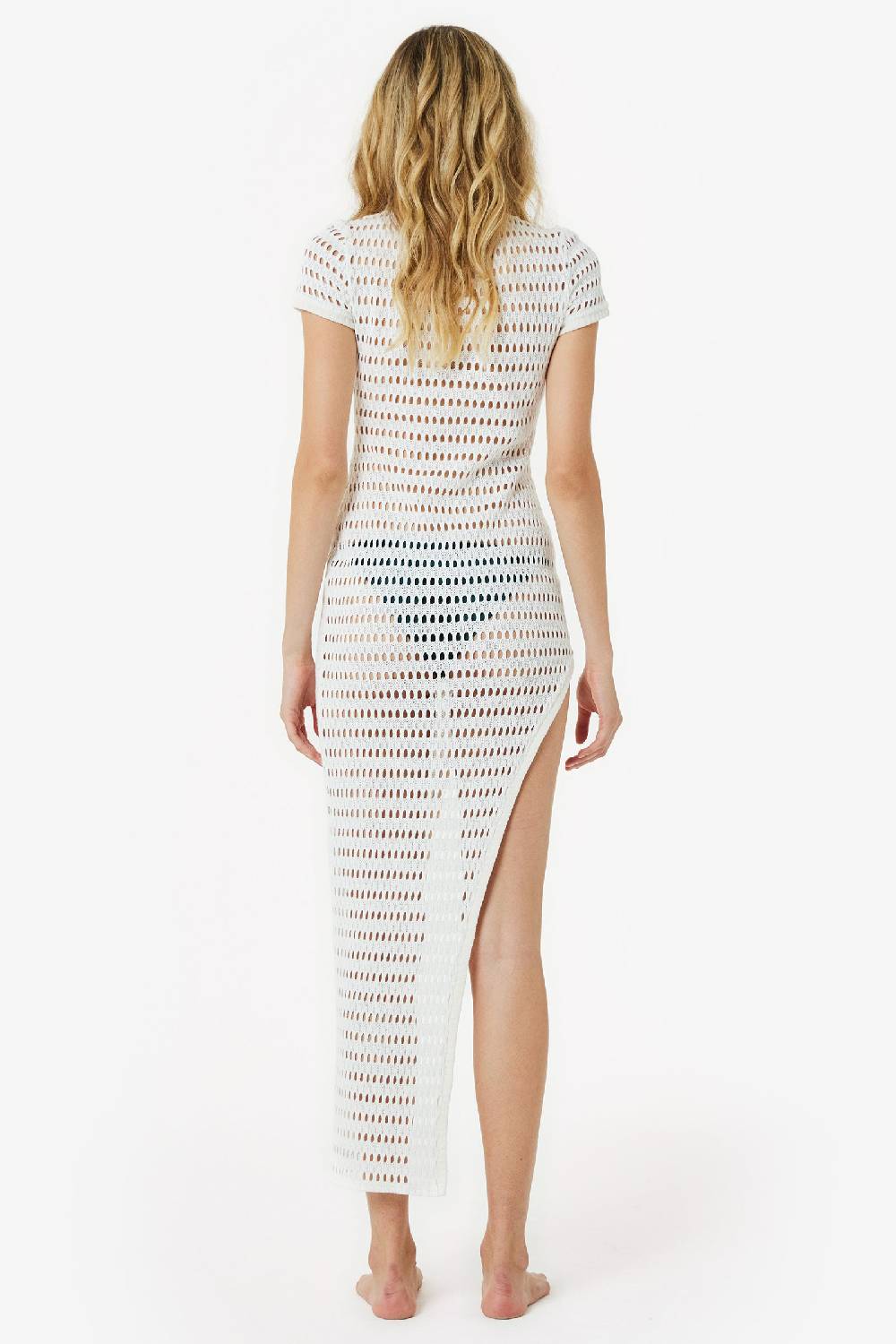 Kristina Ti AURA - Mesh dress Blanca In Vendita