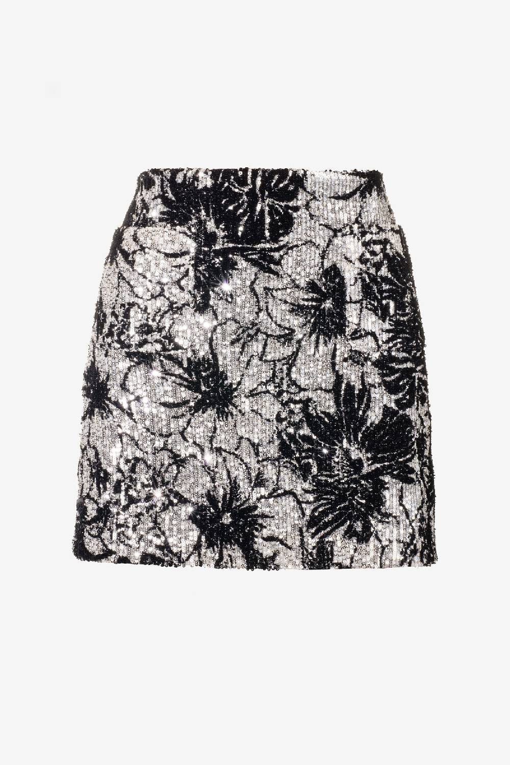 Kristina Ti MARGHERITA - Silver miniskirt Outlet