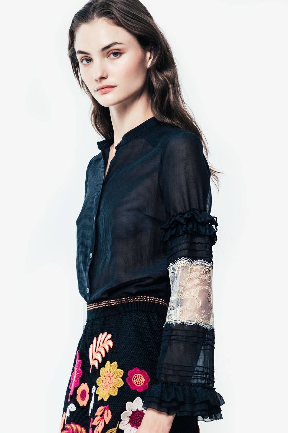 Kristina Ti ANDREA - Blouse with lace Nuova