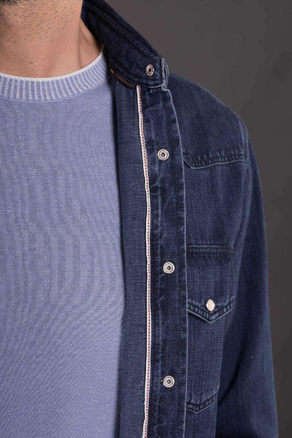Moorer Camicie LARRIE-32 LIGHT DENIM Saldi