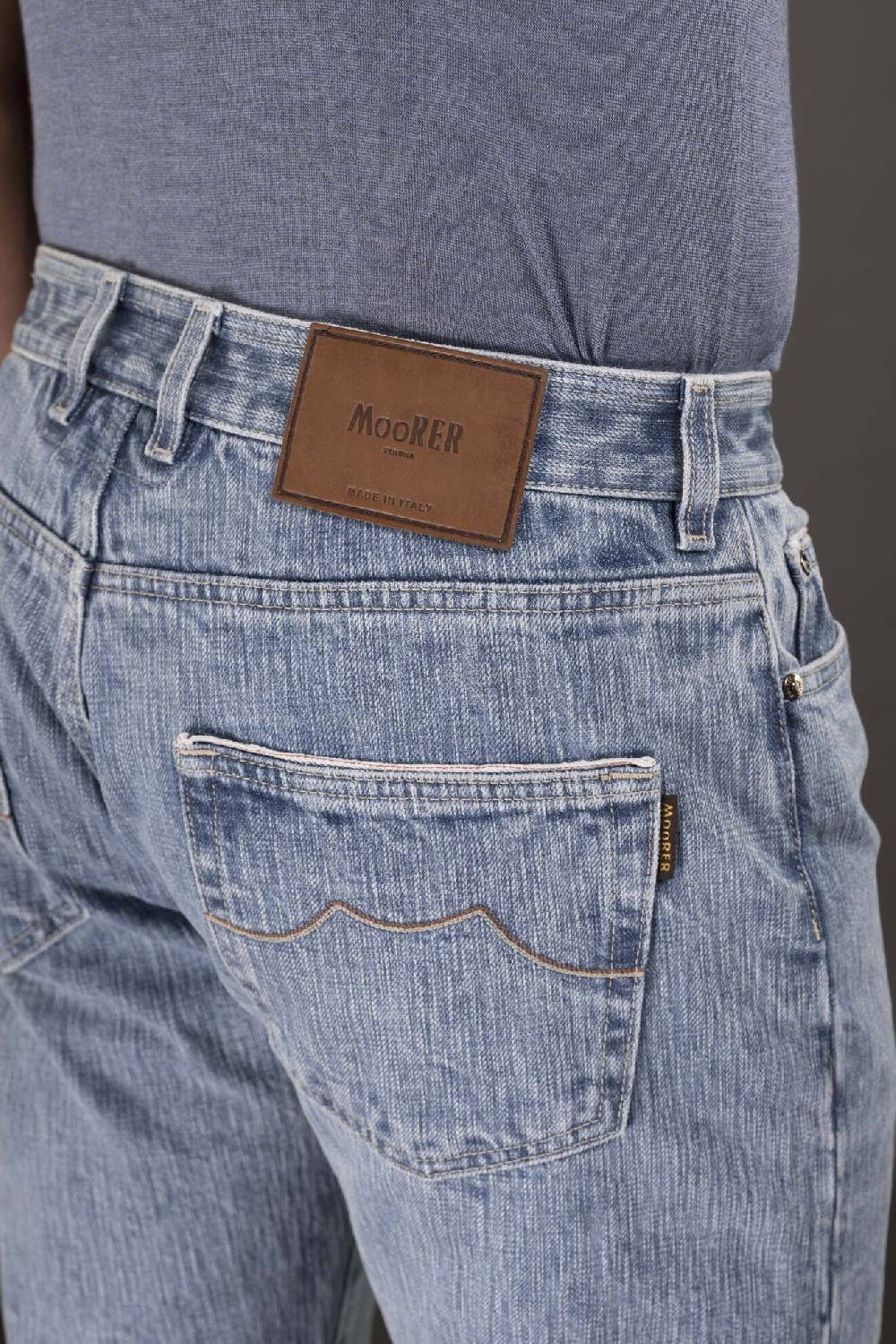 Moorer Pantaloni WOODY-10 DENIM Vendita Economica