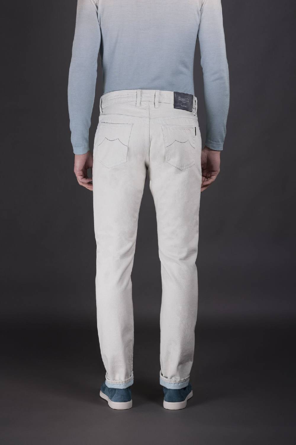 Moorer Pantaloni PAVEL-55 AZZURRO Moda