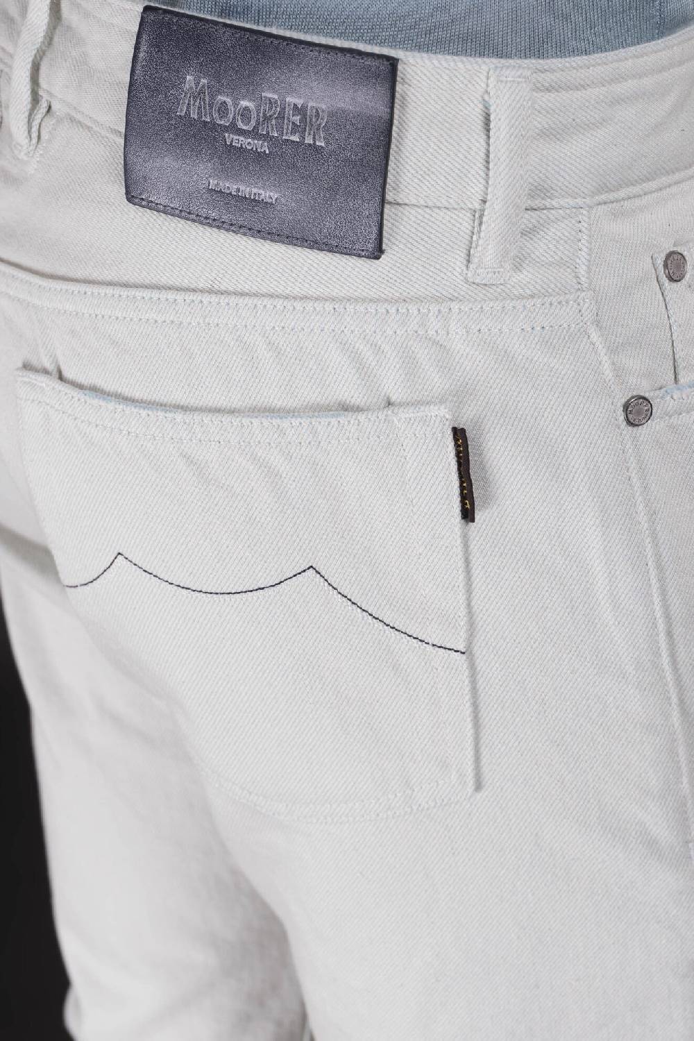 Moorer Pantaloni PAVEL-55 AZZURRO Moda
